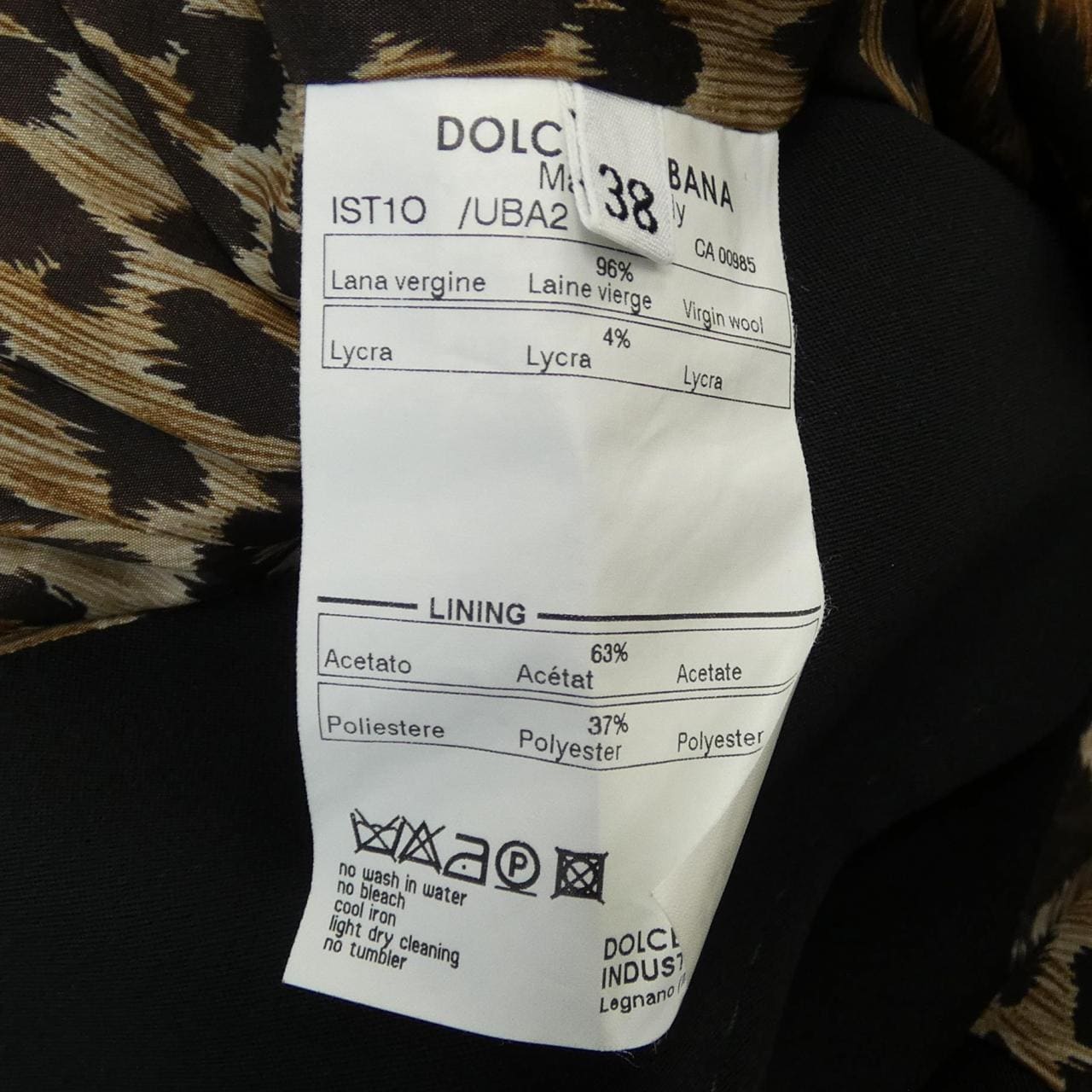 ドルチェアンドガッバーナ DOLCE&GABBANA IST10/UBA2 ジャケット