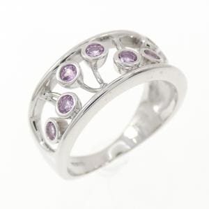K18WG サファイヤ リング 0.34CT