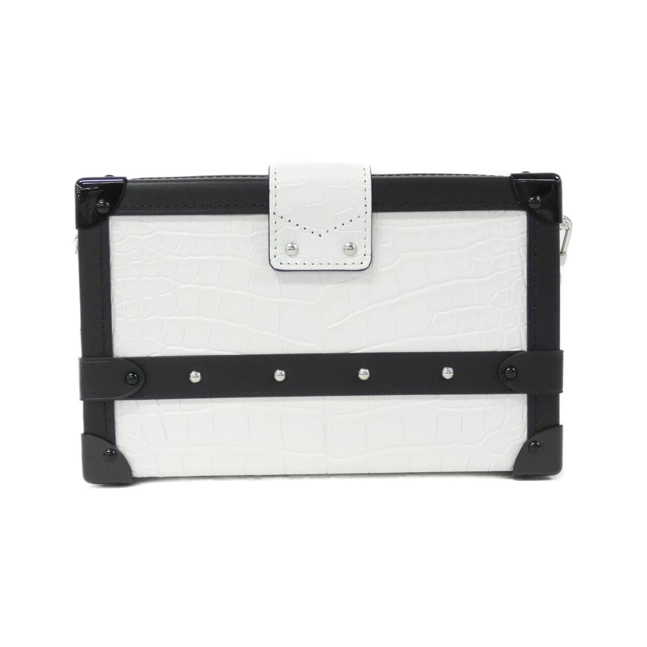 LOUIS VUITTON Exotic Leather Petite Malle N92117 Shoulder Bag