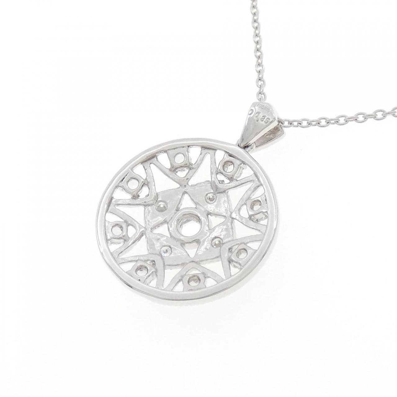 K18WG ダイヤモンド ネックレス 0.35CT