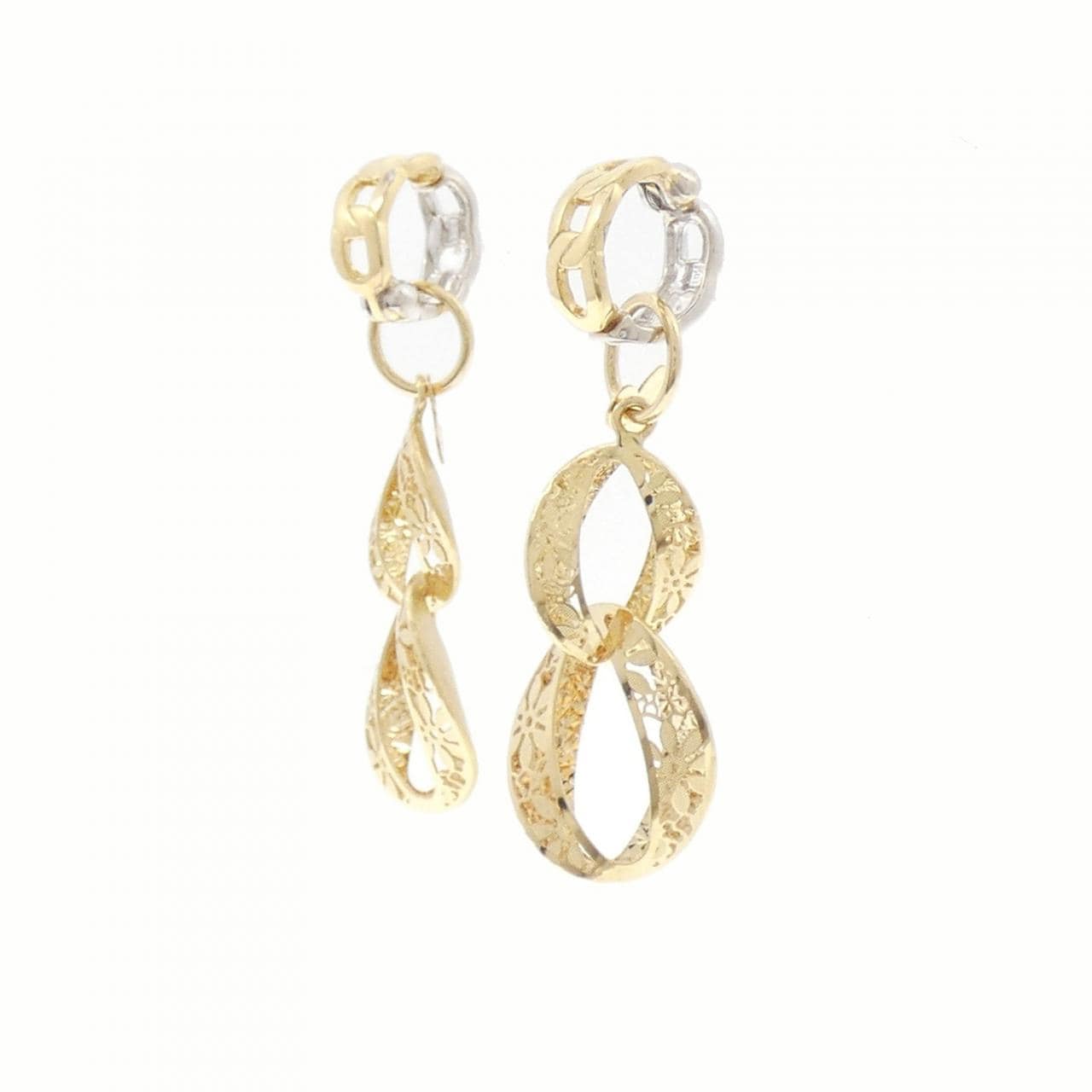 K18YG/K18WG/750YG イヤリング