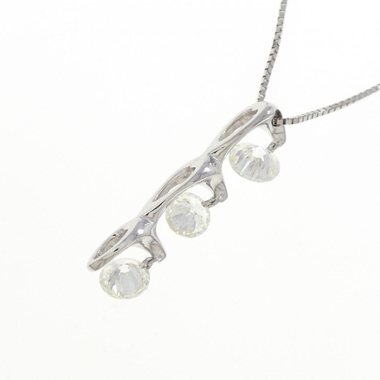 PT900/PT850 ダイヤモンド ネックレス 1.00CT