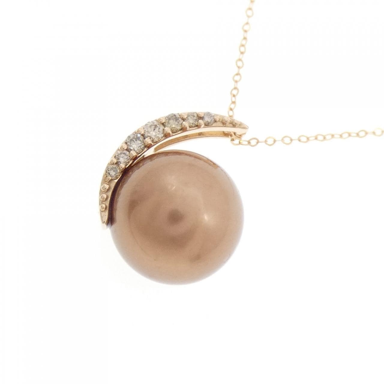 ジーエスティービー 黒蝶パール ネックレス 11.7mm