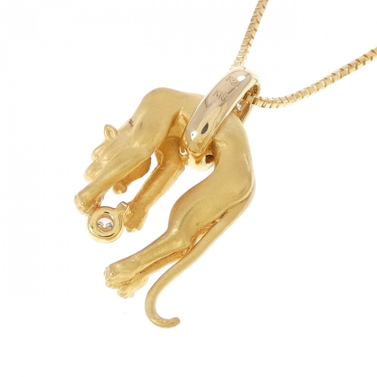 K21YG/K18YG ダイヤモンド ネックレス