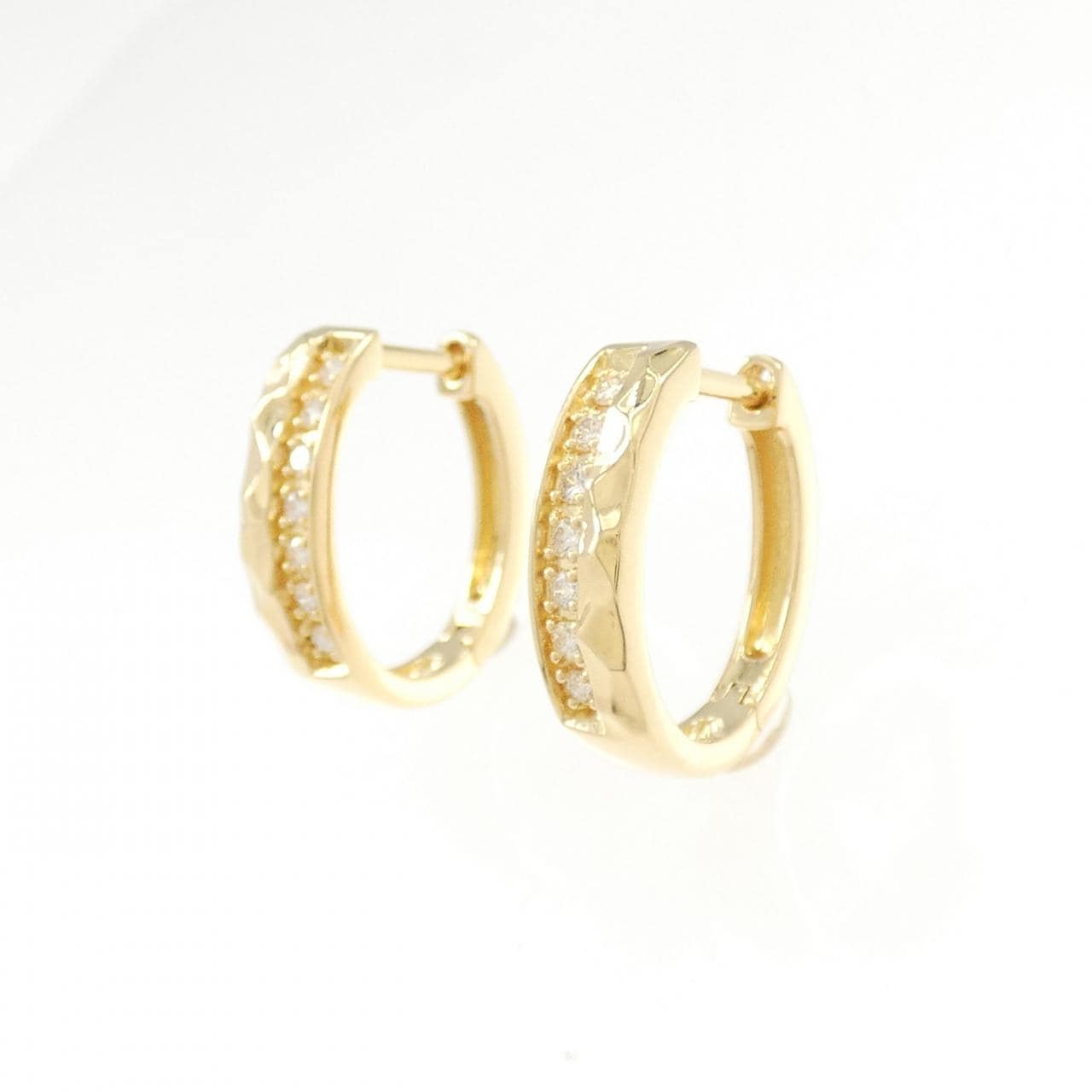 K18YG ダイヤモンド ピアス 0.14CT