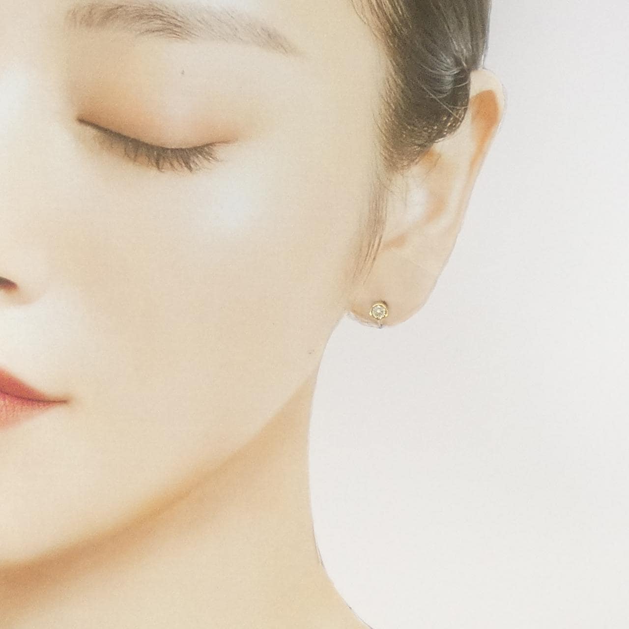 K18YG ダイヤモンド ピアス 0.304CT