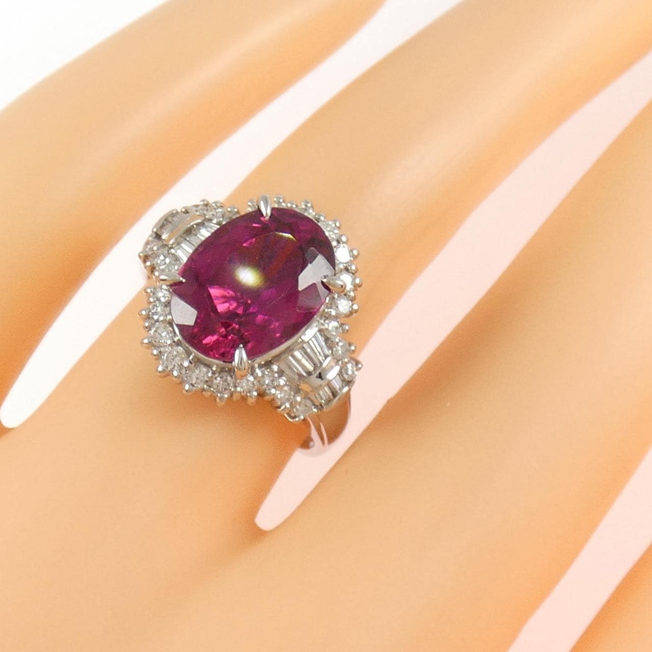PT900 ルベライトトルマリン リング 3.45CT
