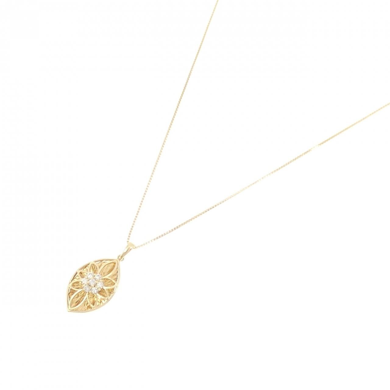 K18YG ダイヤモンド ネックレス 0.10CT