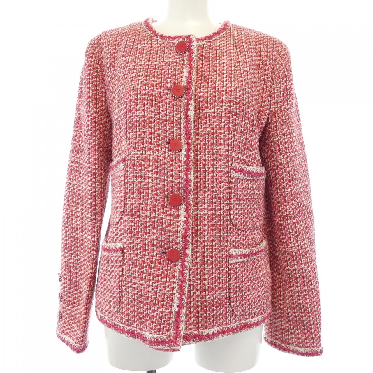 【ヴィンテージ】シャネル CHANEL P19135V11032 02P ノーカラージャケット