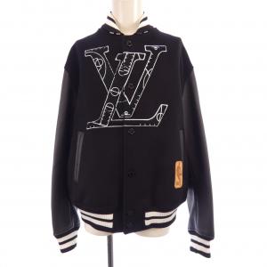 ルイヴィトン LOUIS VUITTON レザーNBAバスケットボールジャケット HLL02EMJY スタジャン