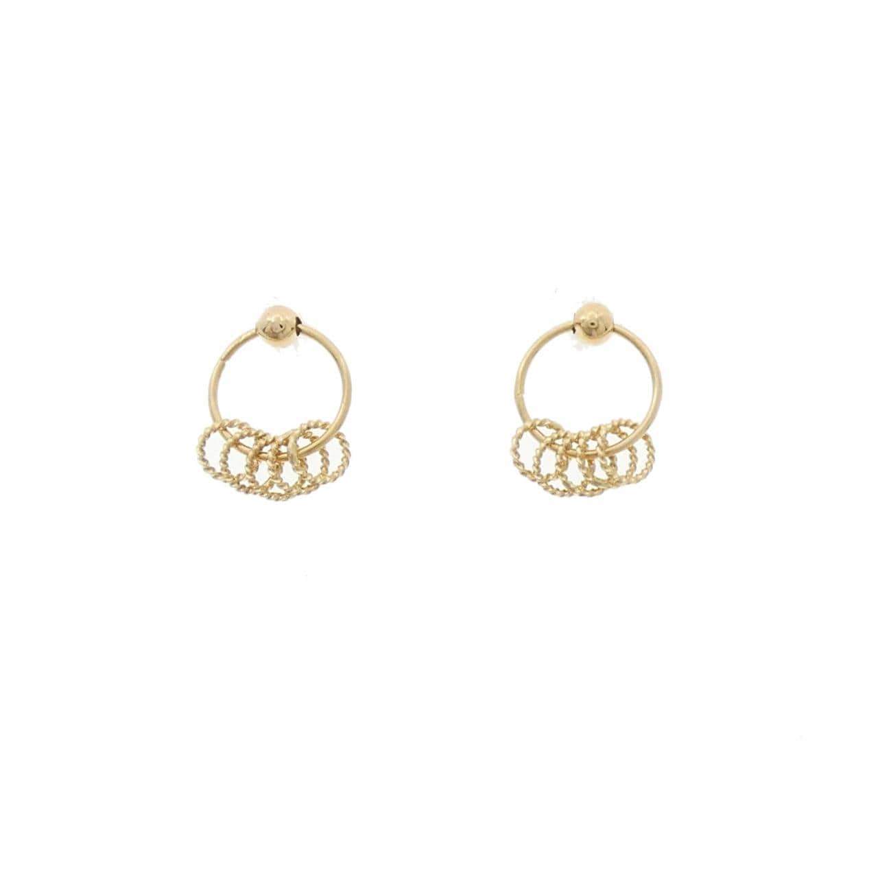 K18YG earrings