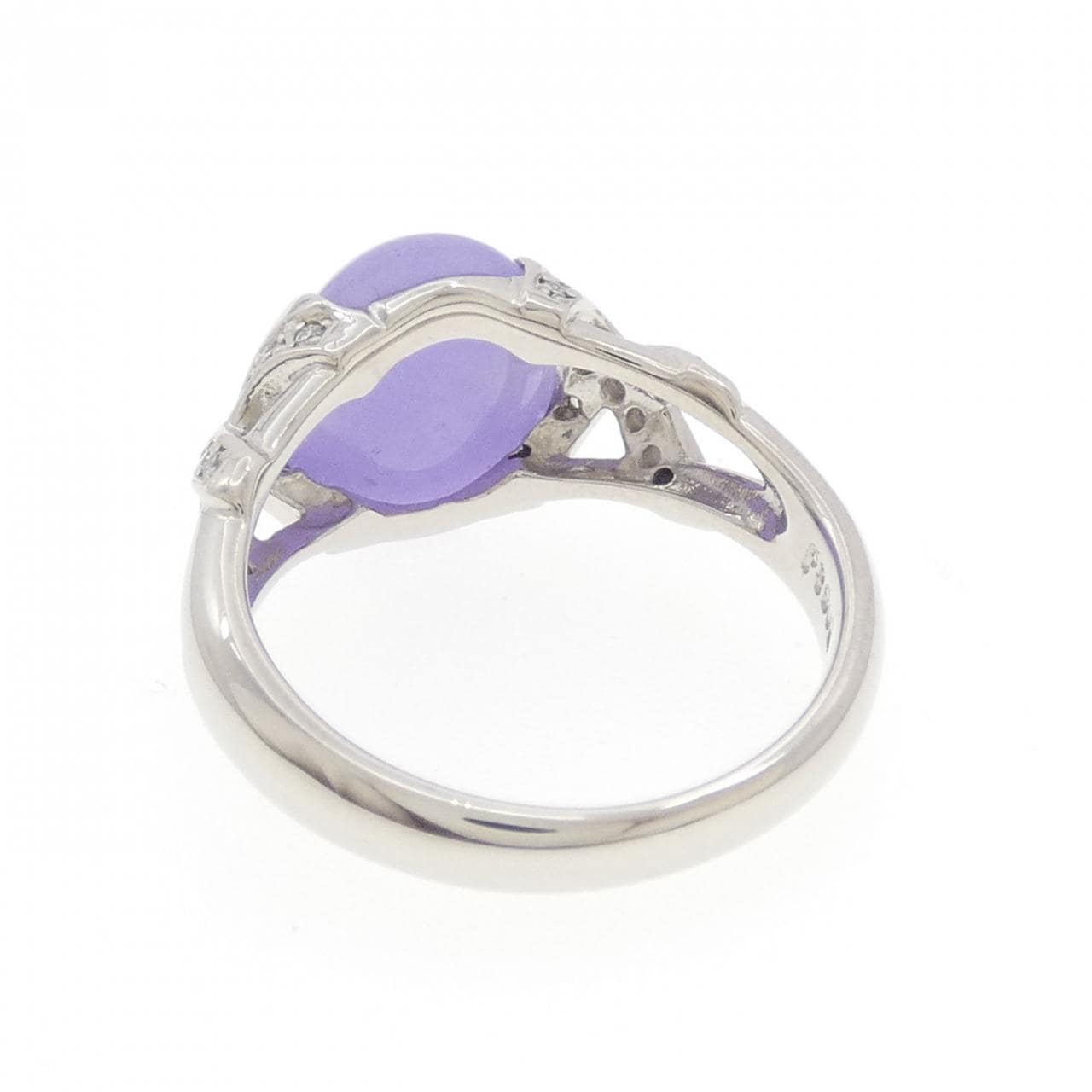 PT900 ラベンダーヒスイ リング 3.58CT