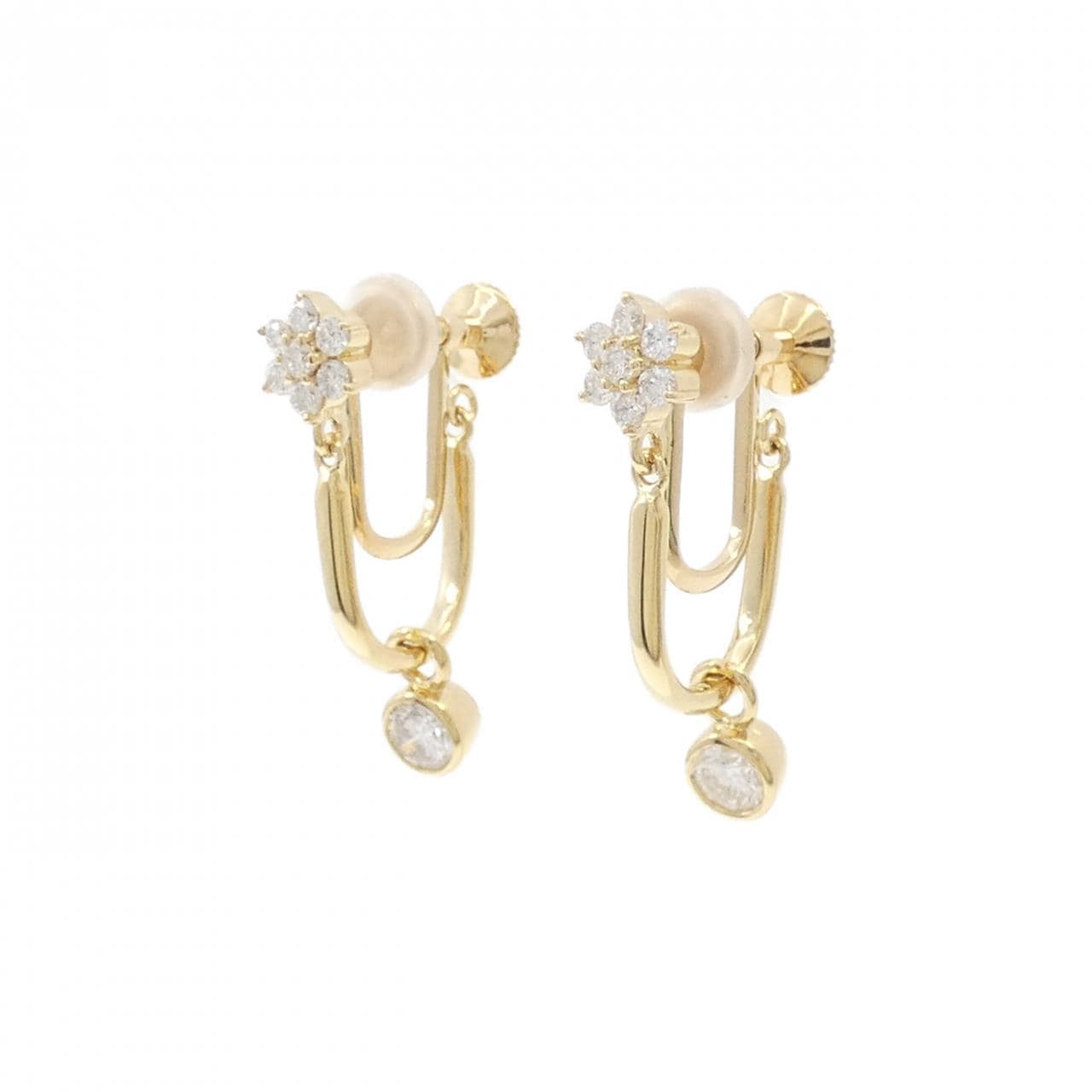 K18YG ダイヤモンド イヤリング 0.80CT