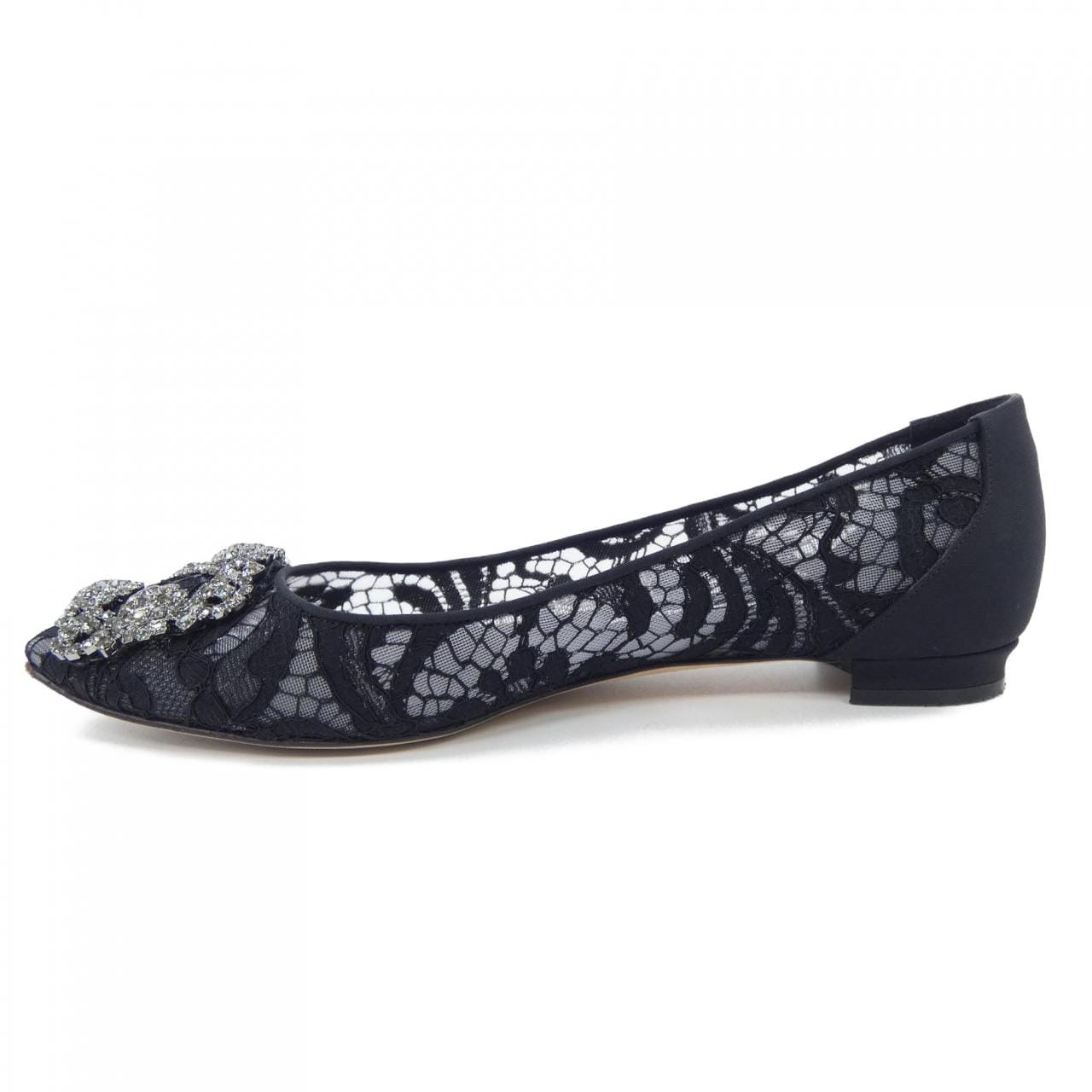 マノロブラニク MANOLO BLAHNIK HANGISIFLAT LACE ハンギシフラット レース フラットシューズ