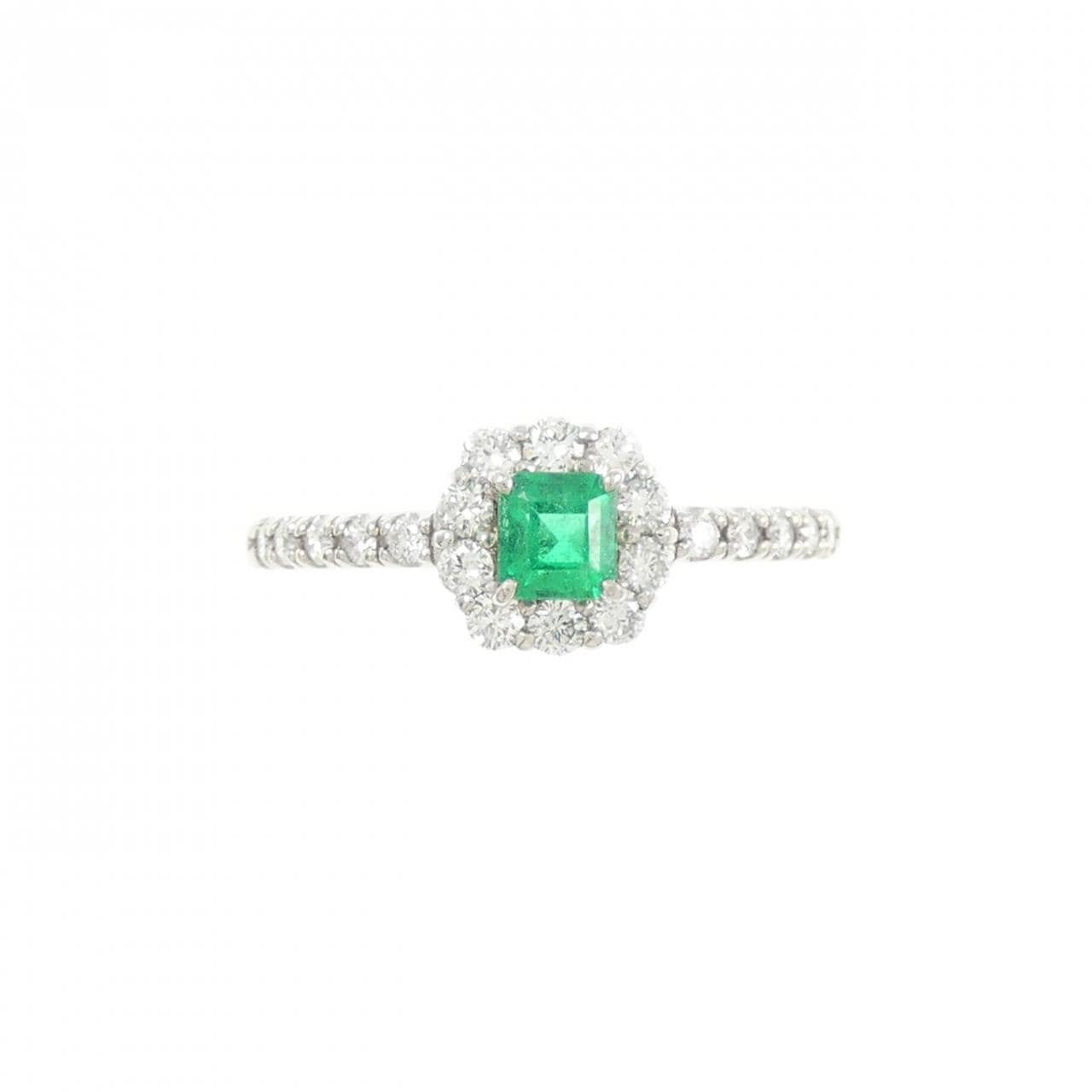 PT950 エメラルド リング 0.21CT