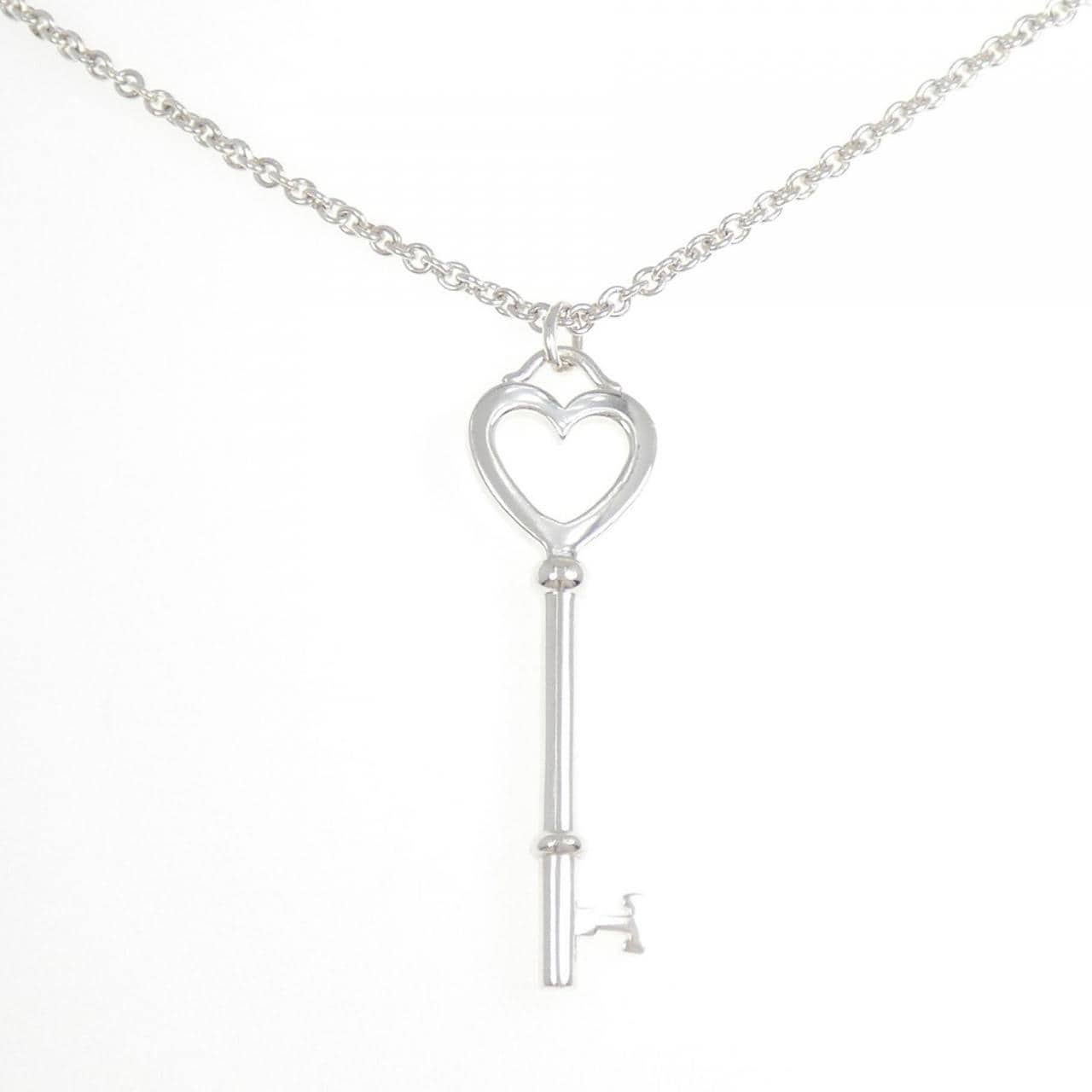 TIFFANY heart key large necklace