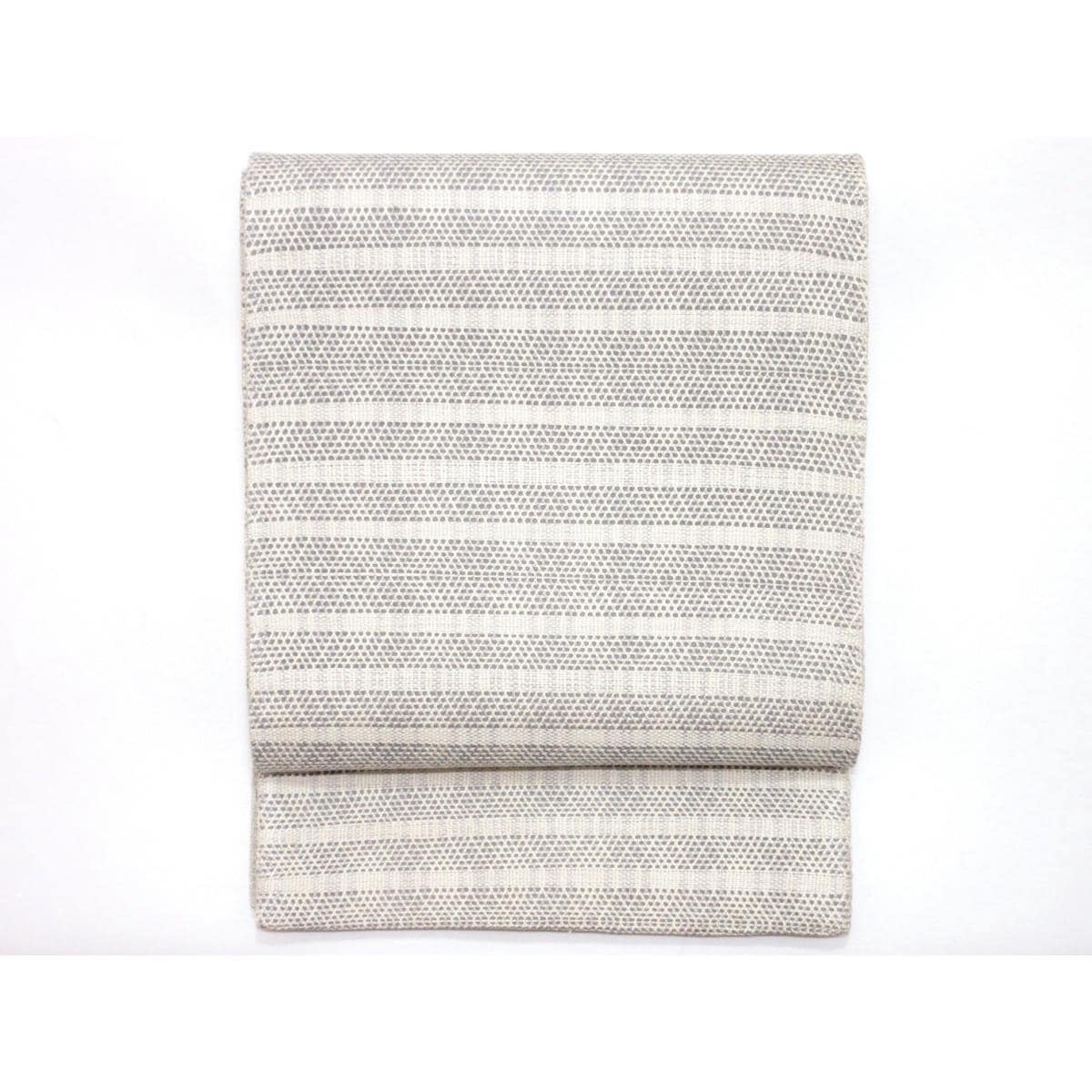 【未使用品】夏袋帯　組糸織　全通柄