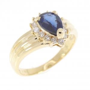 K18YG サファイヤ リング 0.70CT