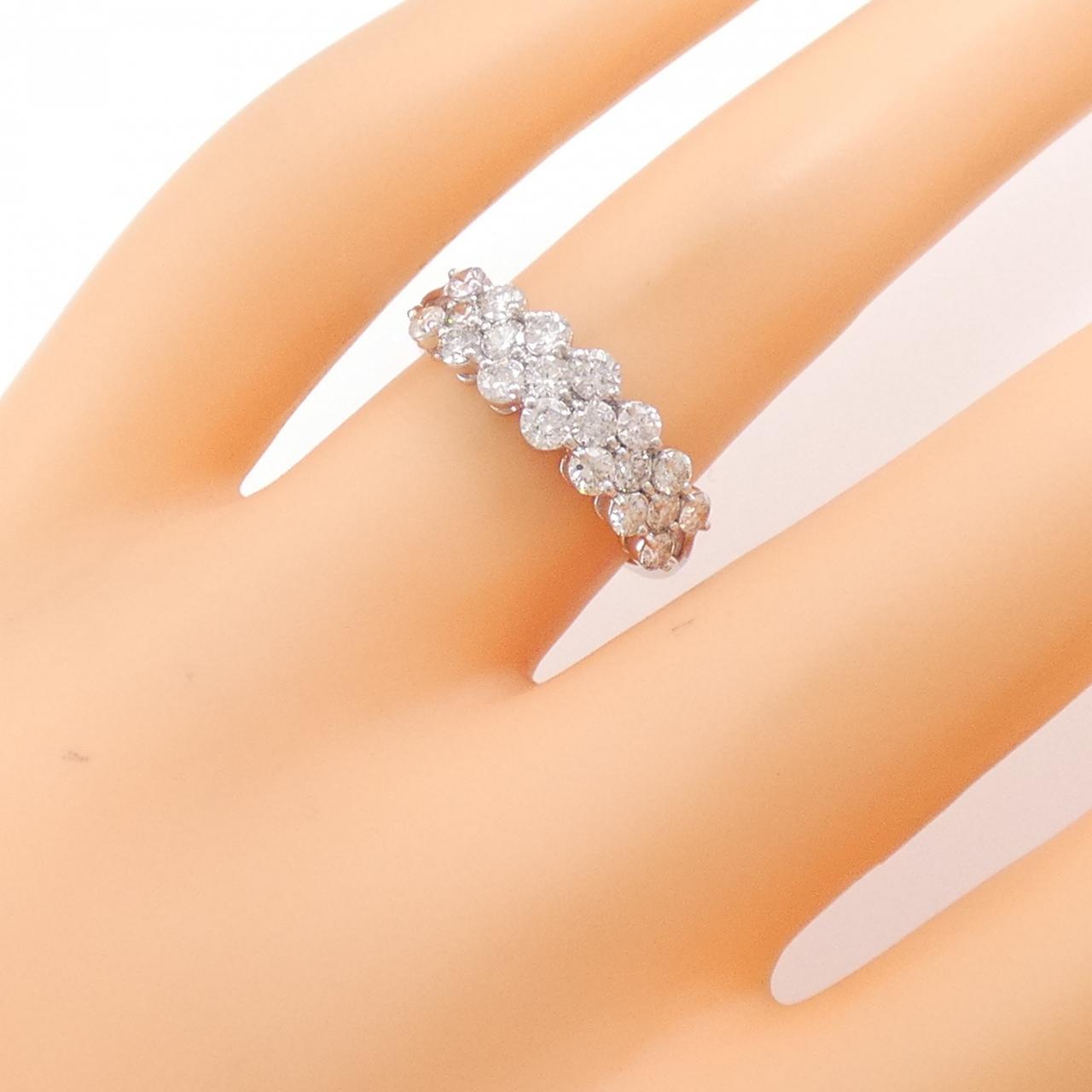 K18WG ダイヤモンド リング 1.00CT