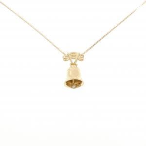K18YG ベル ダイヤモンド ネックレス 0.01CT