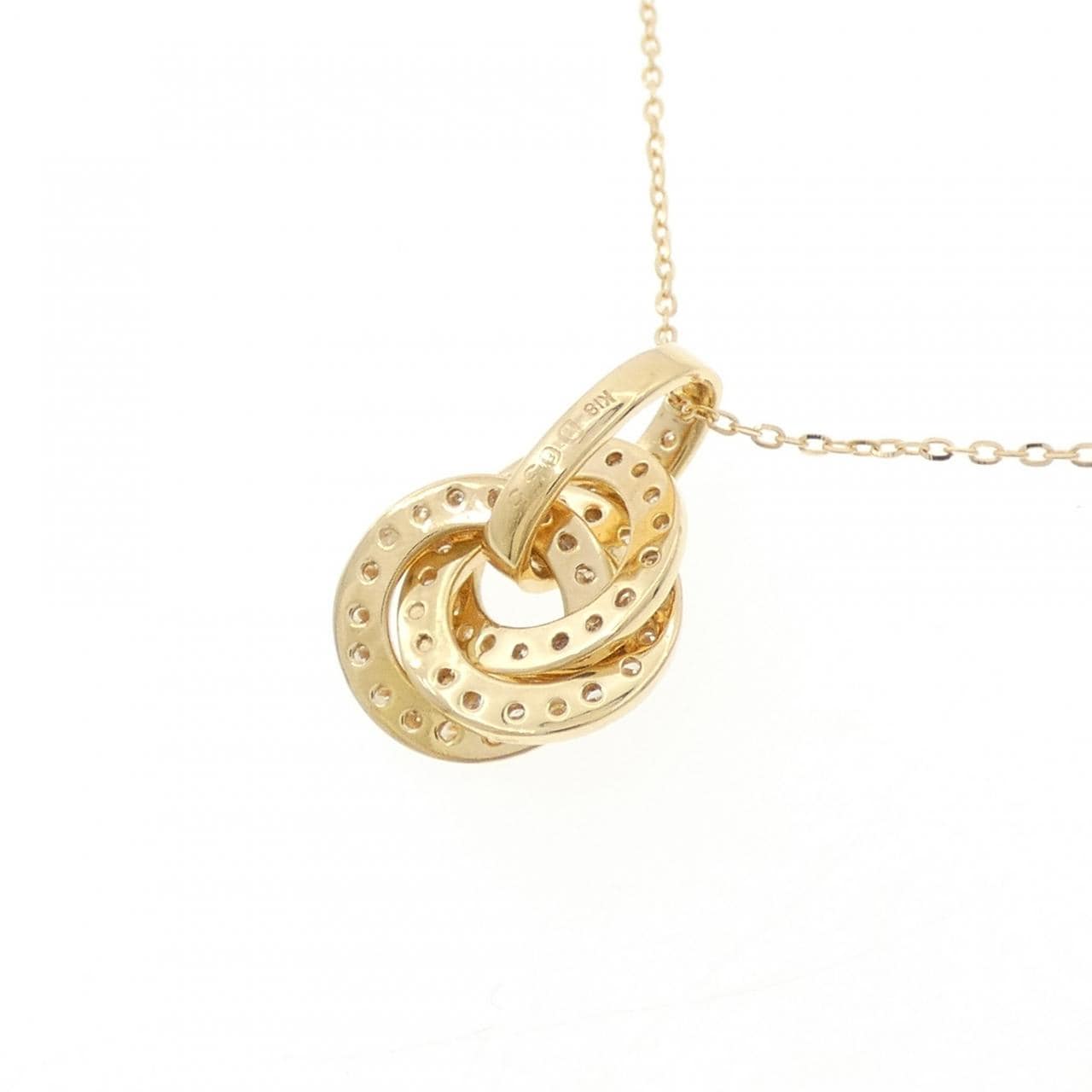 K18YG ダイヤモンド ネックレス 0.35CT