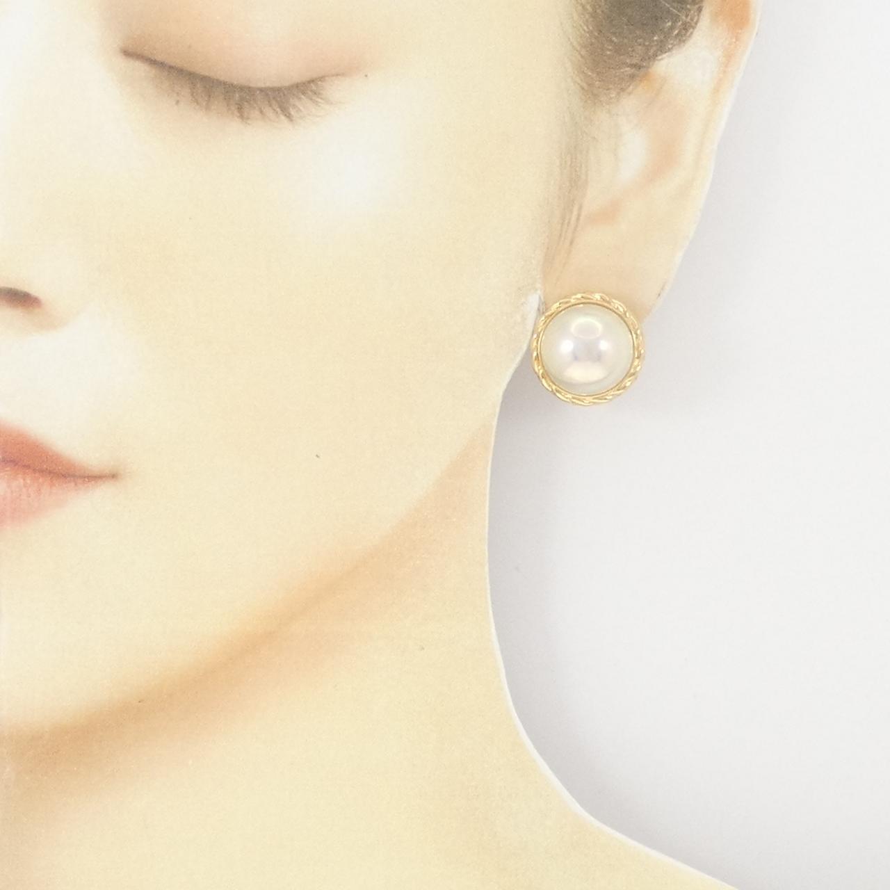 Tasaki mabe pearl earrings