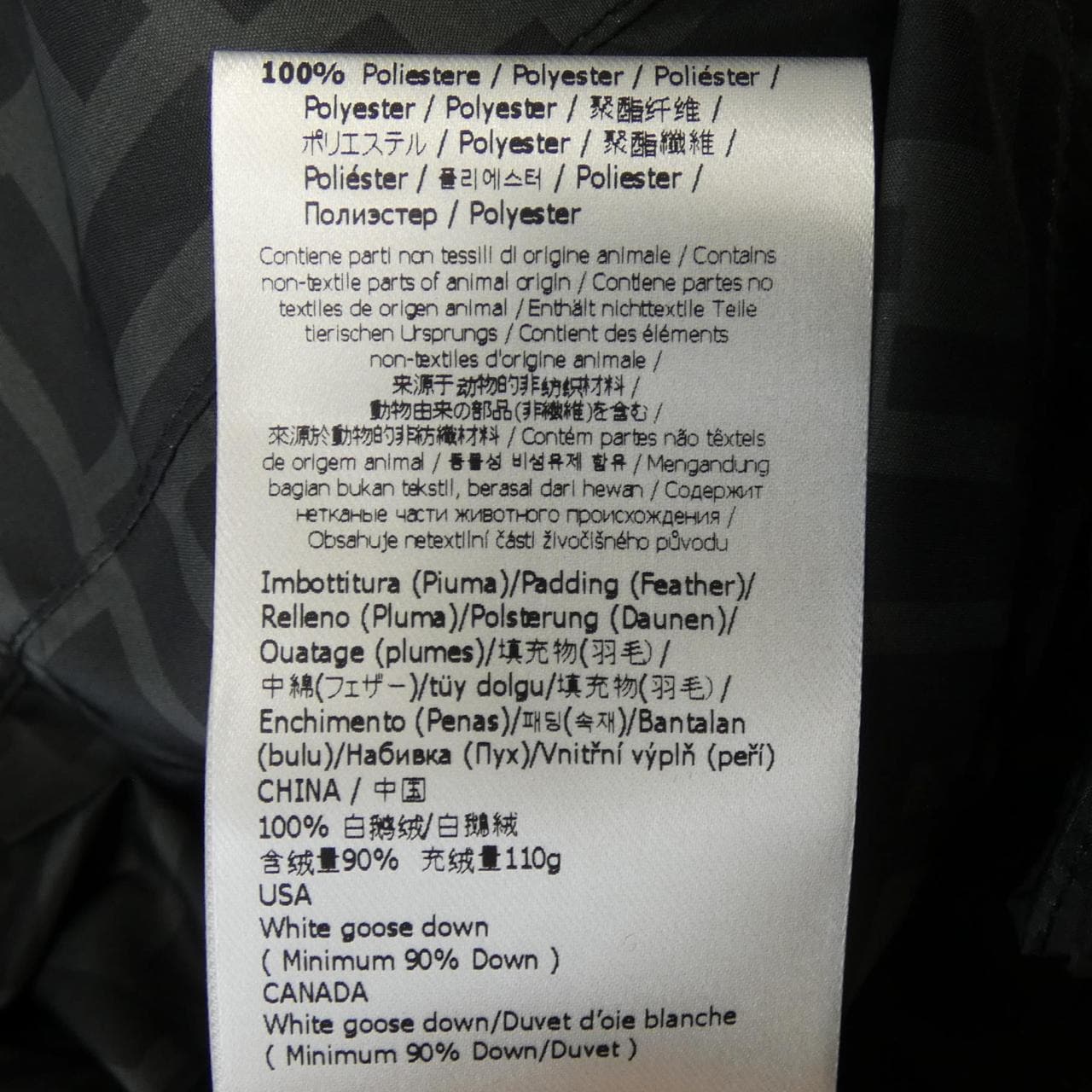 フェンディ FENDI FFモチーフ FAA582 A79O ダウンジャケット