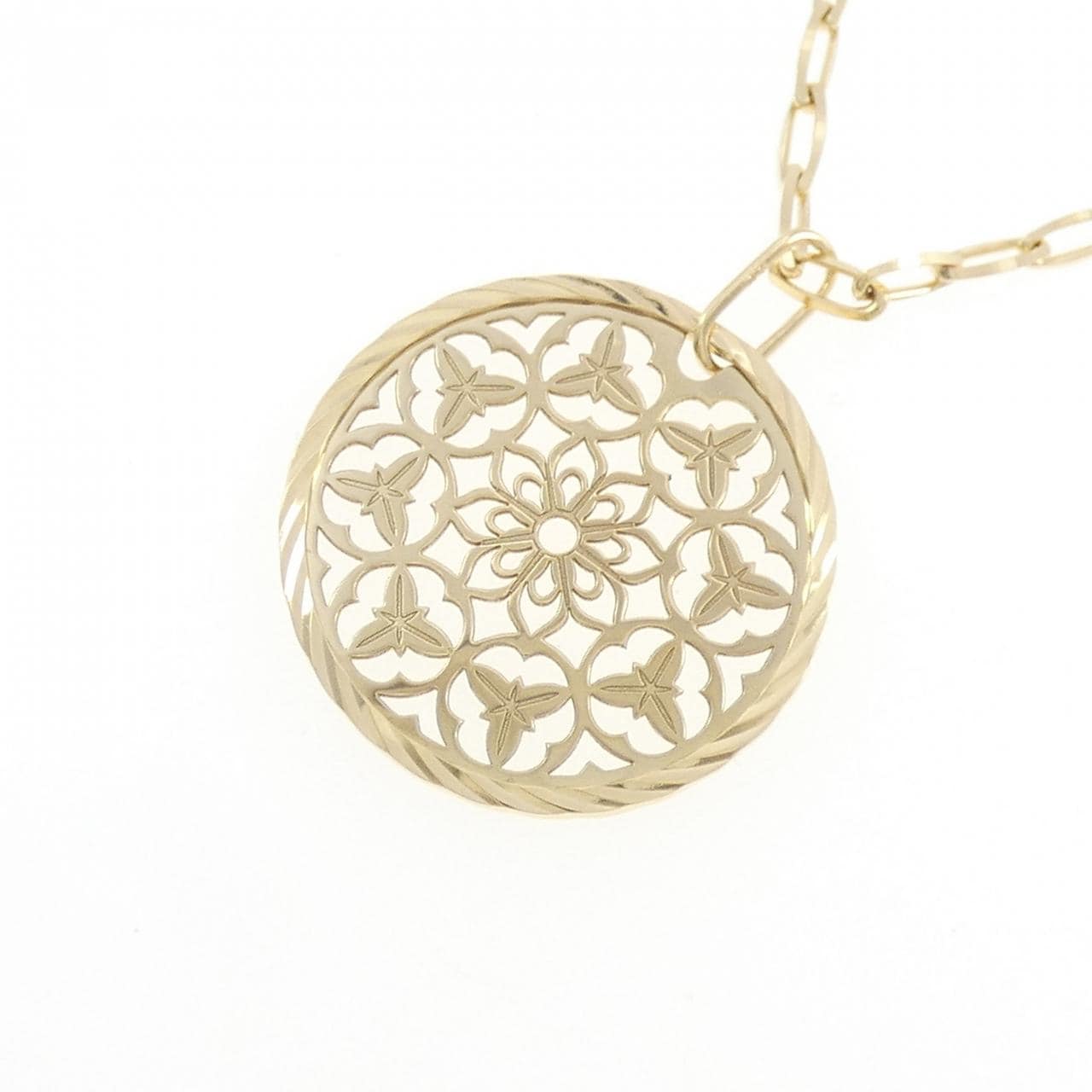 K18YG フラワー ネックレス