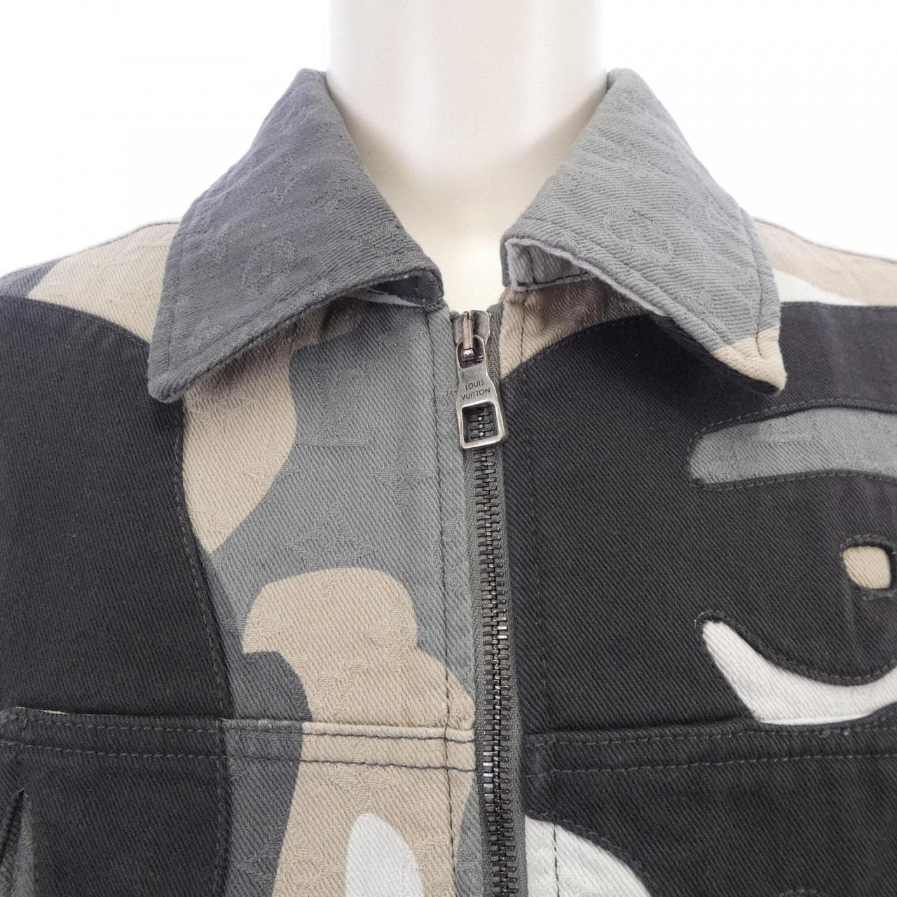 ルイヴィトン LOUIS VUITTON メイド トゥ オーダーパッチワークポートレートデニムジャケット HPA87WCKL ブルゾン