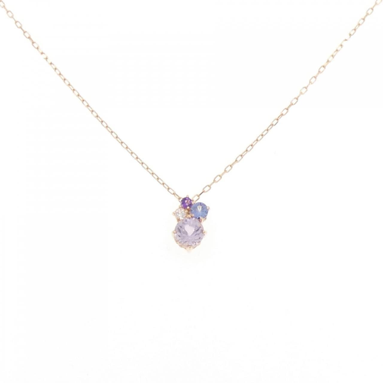 K10PG カラーストーン ネックレス