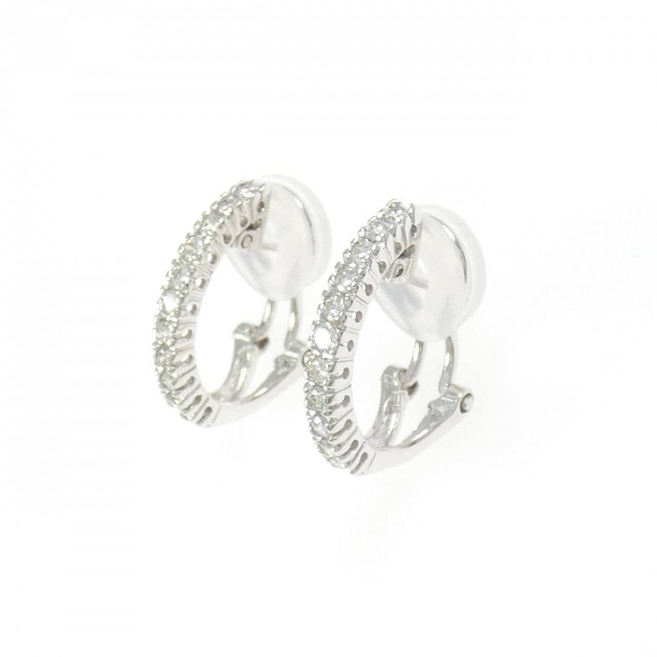 K18WG ダイヤモンド ピアス/イヤリング 0.40CT