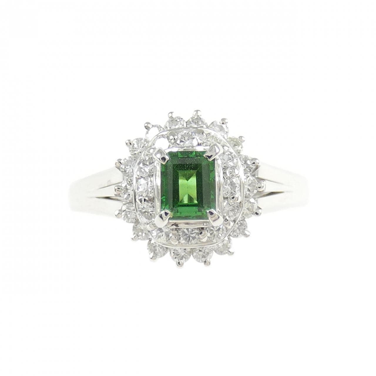PT900 ガーネット リング 0.30CT
