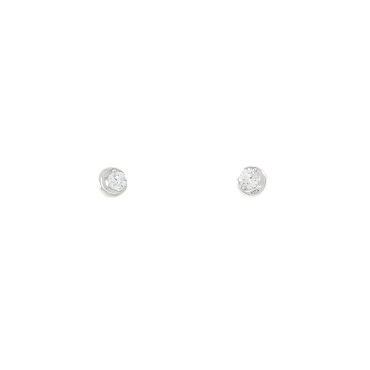 スタージュエリー ムーンセッティング ピアス 0.08CT