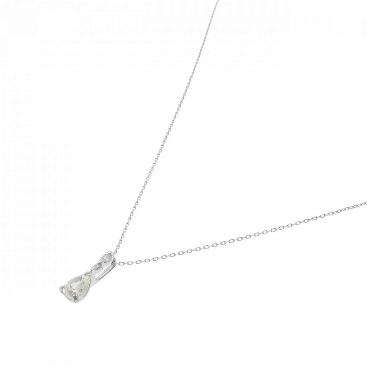 K18WG ダイヤモンド ネックレス 0.653CT
