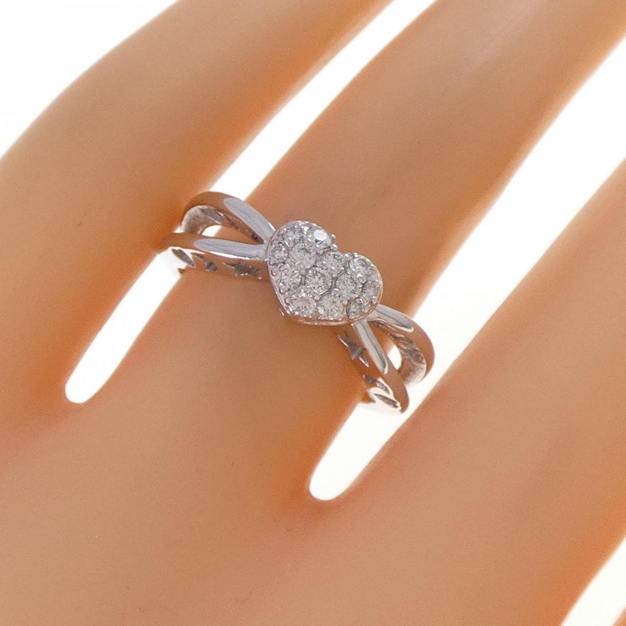 ポンテヴェキオ ハート リング 0.21CT