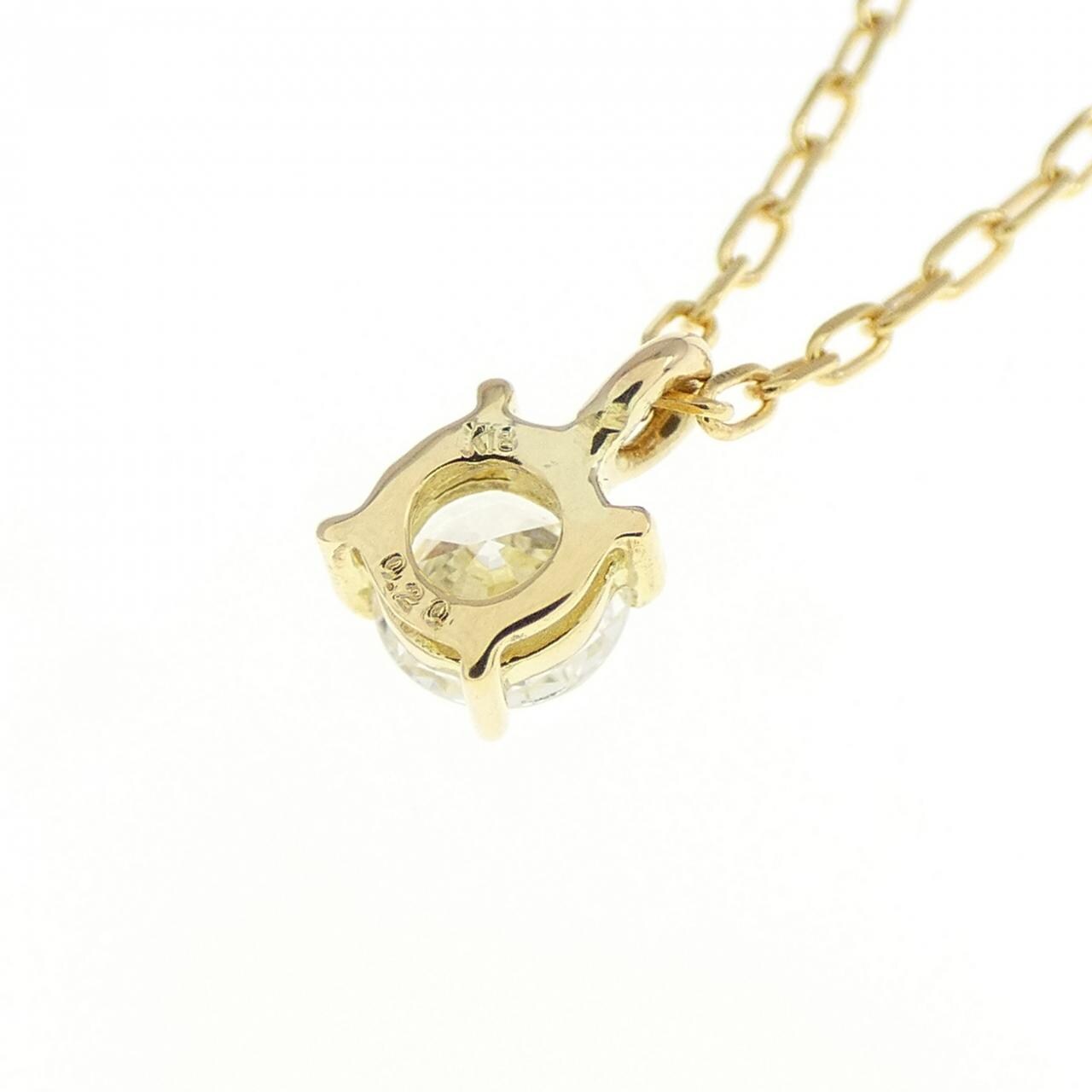 K18YG ダイヤモンド ネックレス 0.20CT