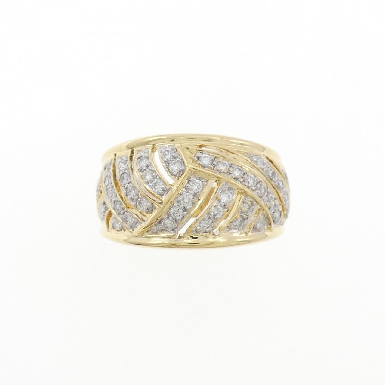 K18YG/K18WG ダイヤモンド リング 0.50CT