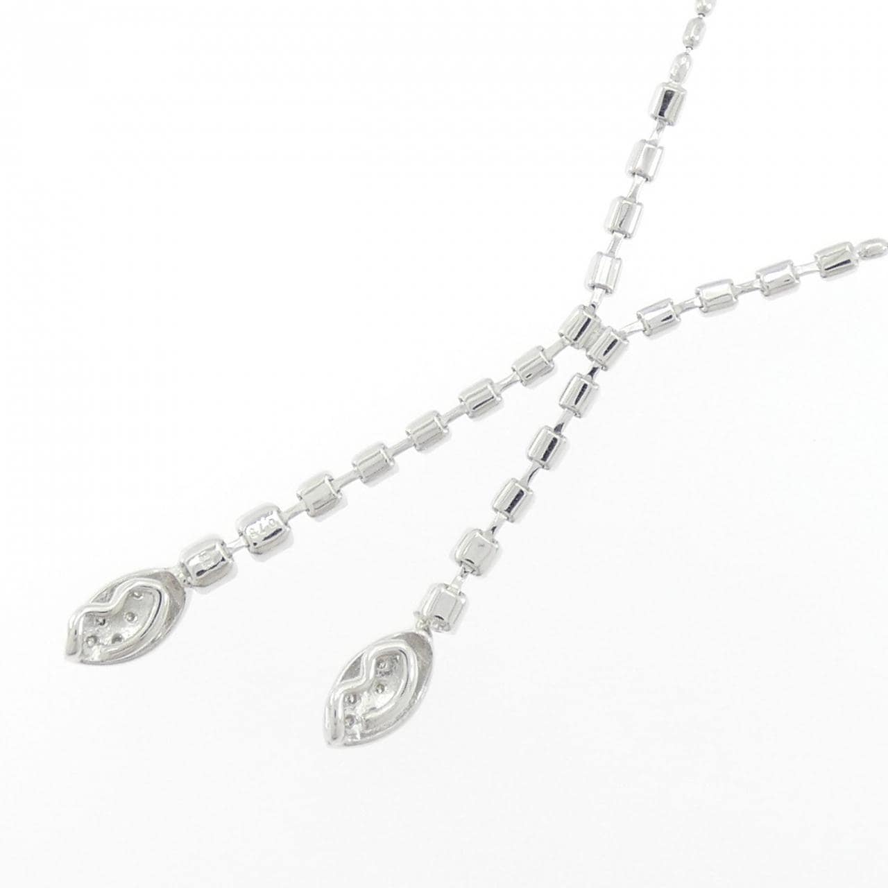 K18WG ダイヤモンド ネックレス 0.75CT
