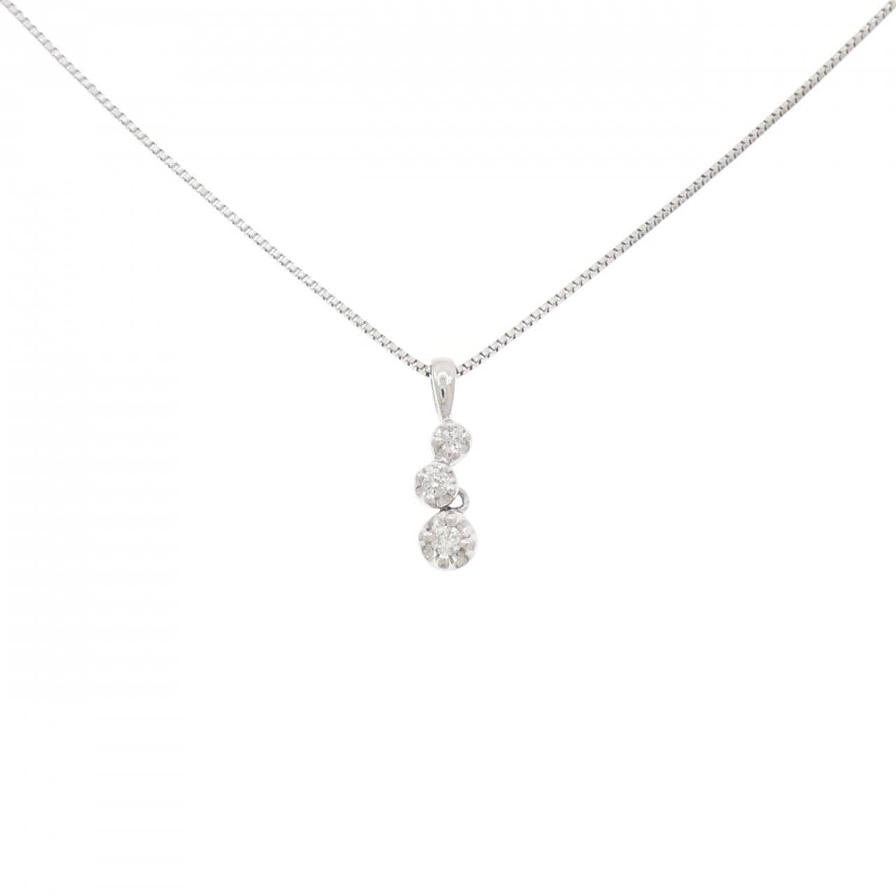 PT950/PT850 ダイヤモンド ネックレス 0.06CT