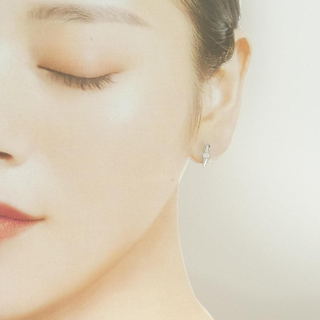 PT900 ダイヤモンド ピアス 0.20CT