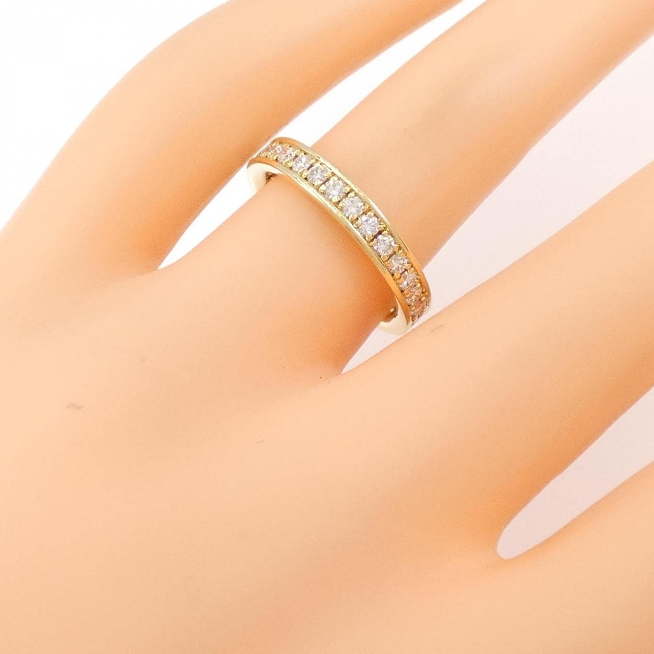 K18YG Full Eternity Diamond Ring 0.702CT