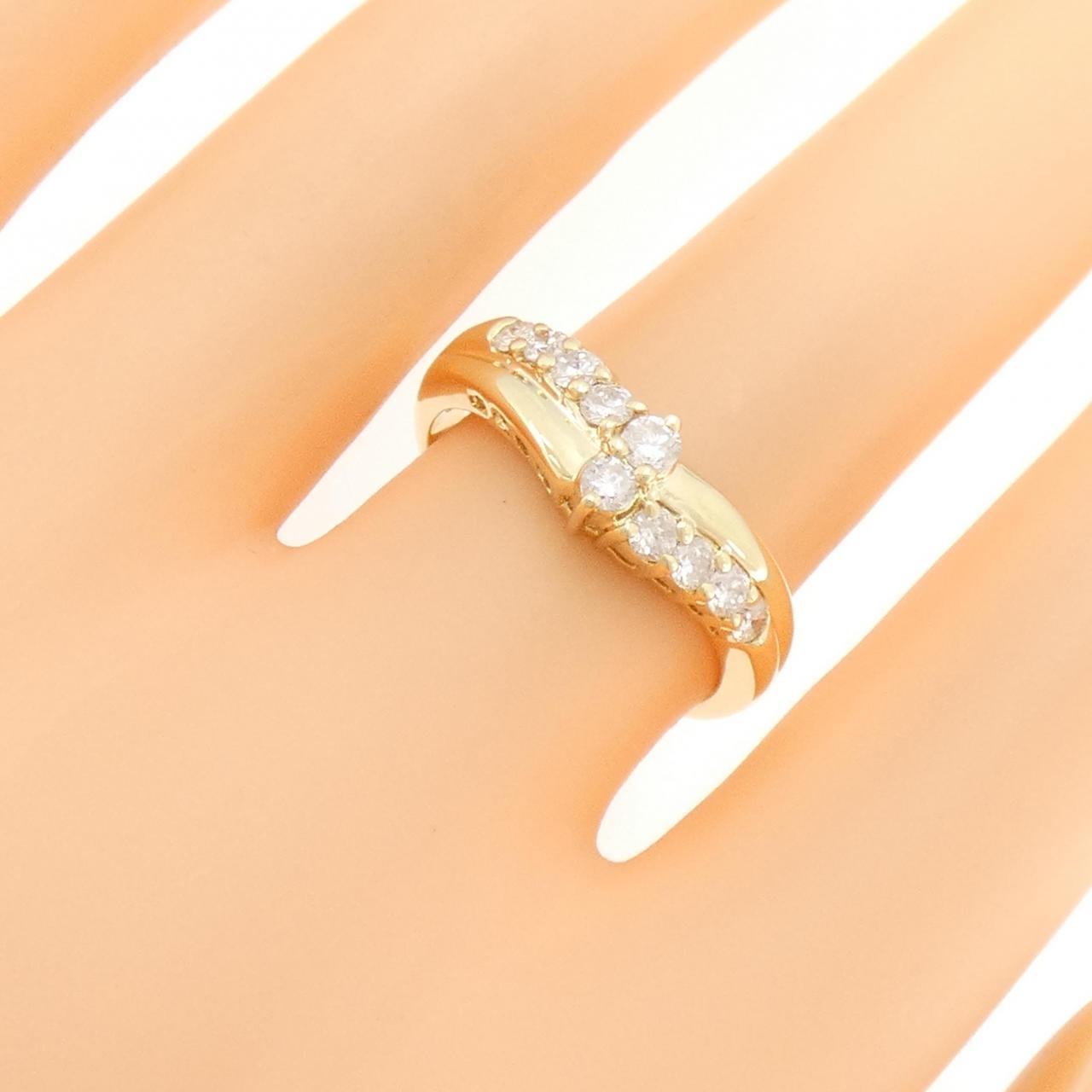 K18YG ダイヤモンド リング 0.50CT