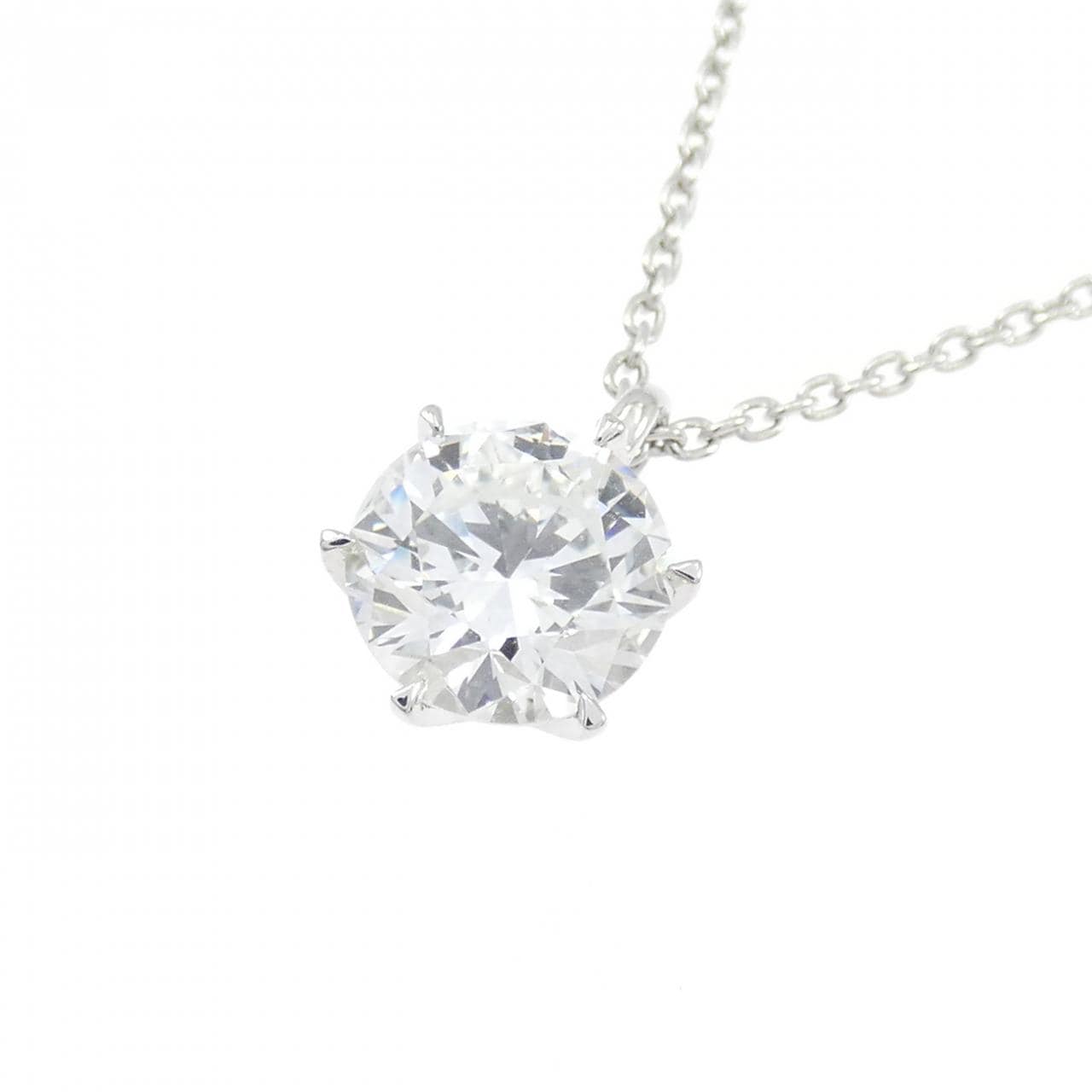 【リメイク】PT900/PT850 ダイヤモンド ネックレス 1.019CT G SI2 VG