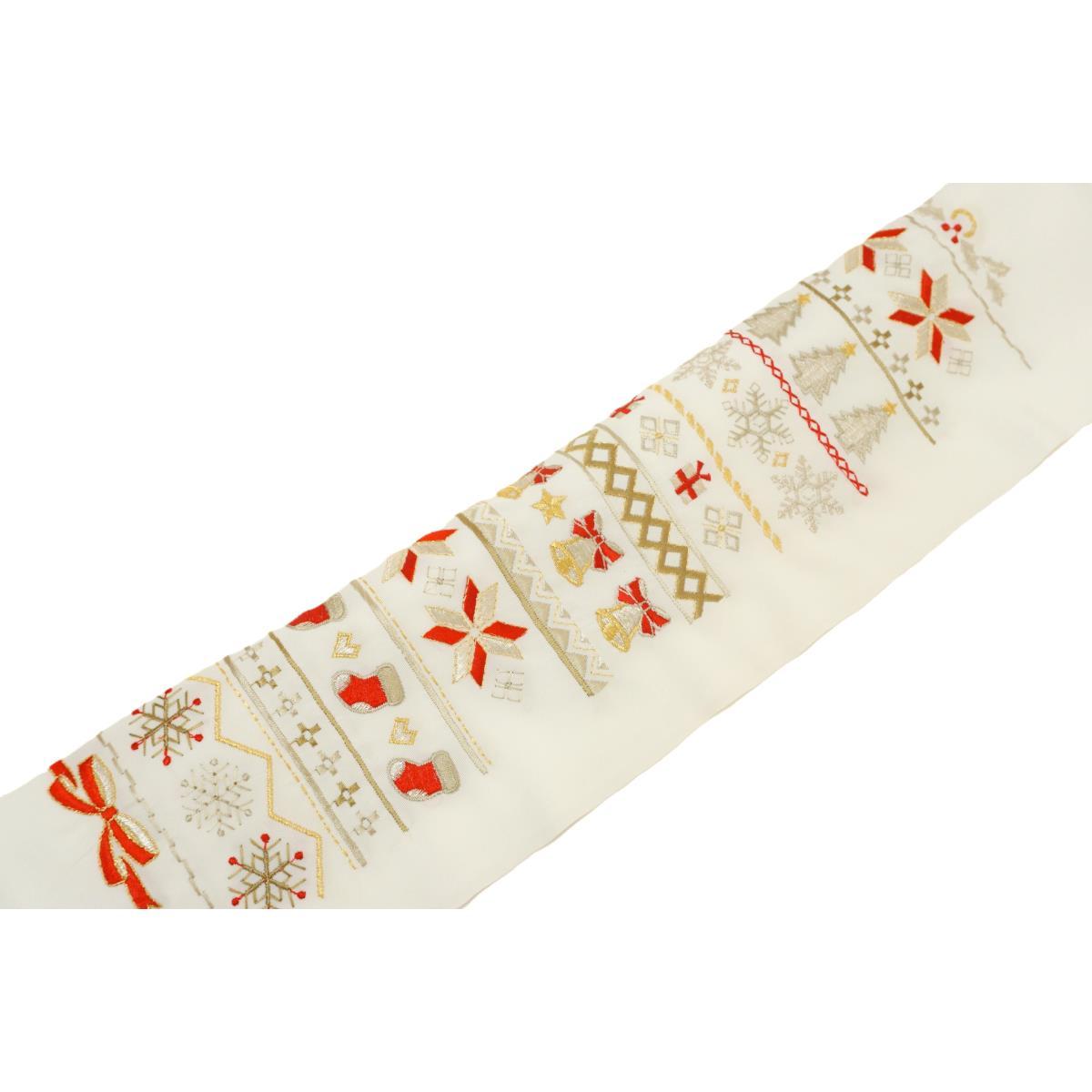 【新品】刺繍半衿　クリスマス