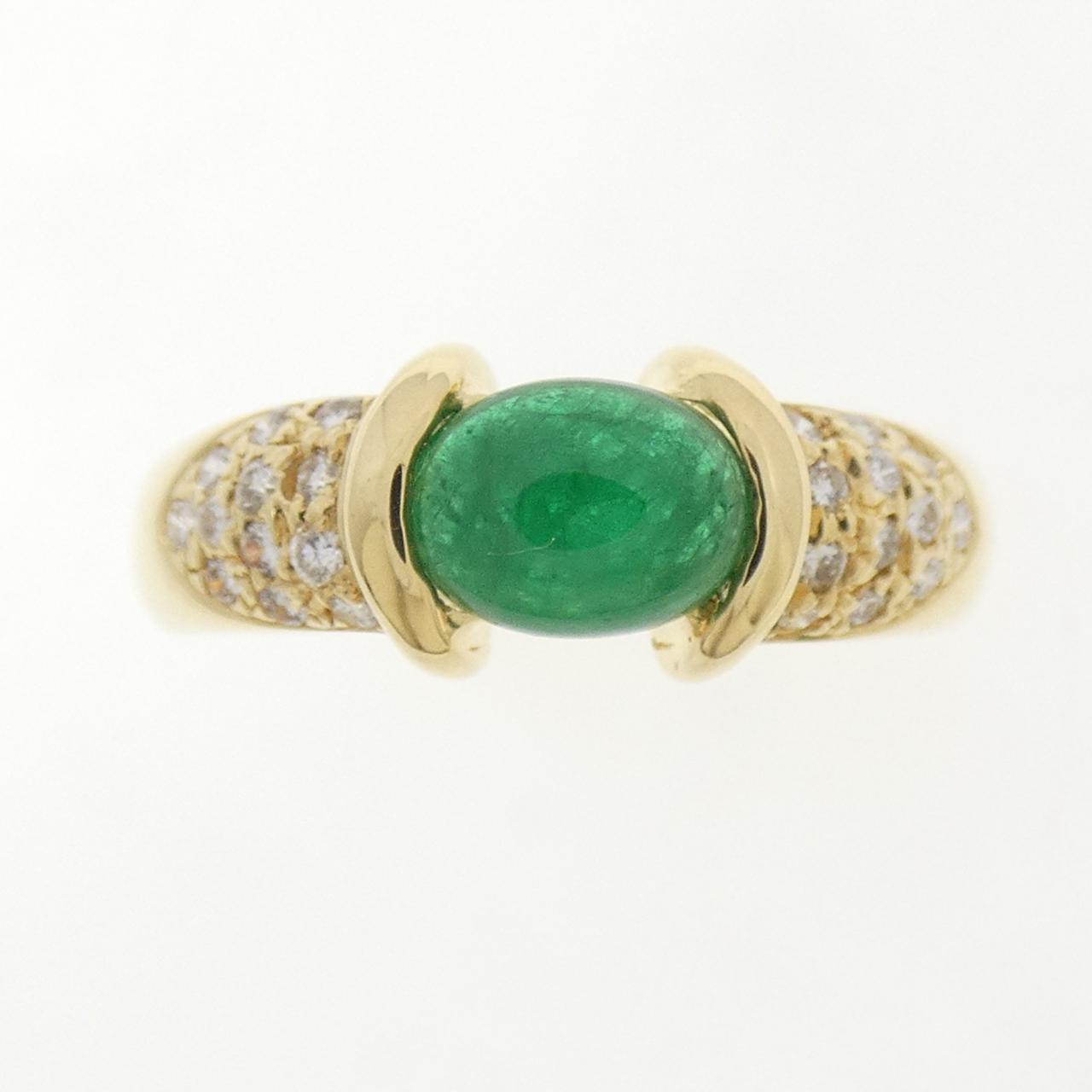 K18YG エメラルド リング 0.90CT