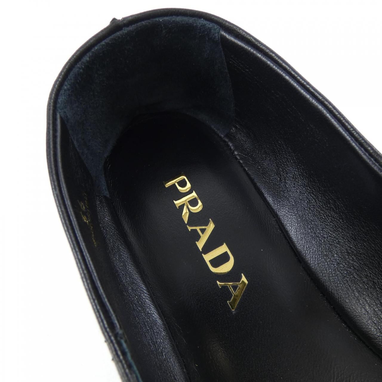 Prada PRADA三角LOGO 1F567N平底鞋