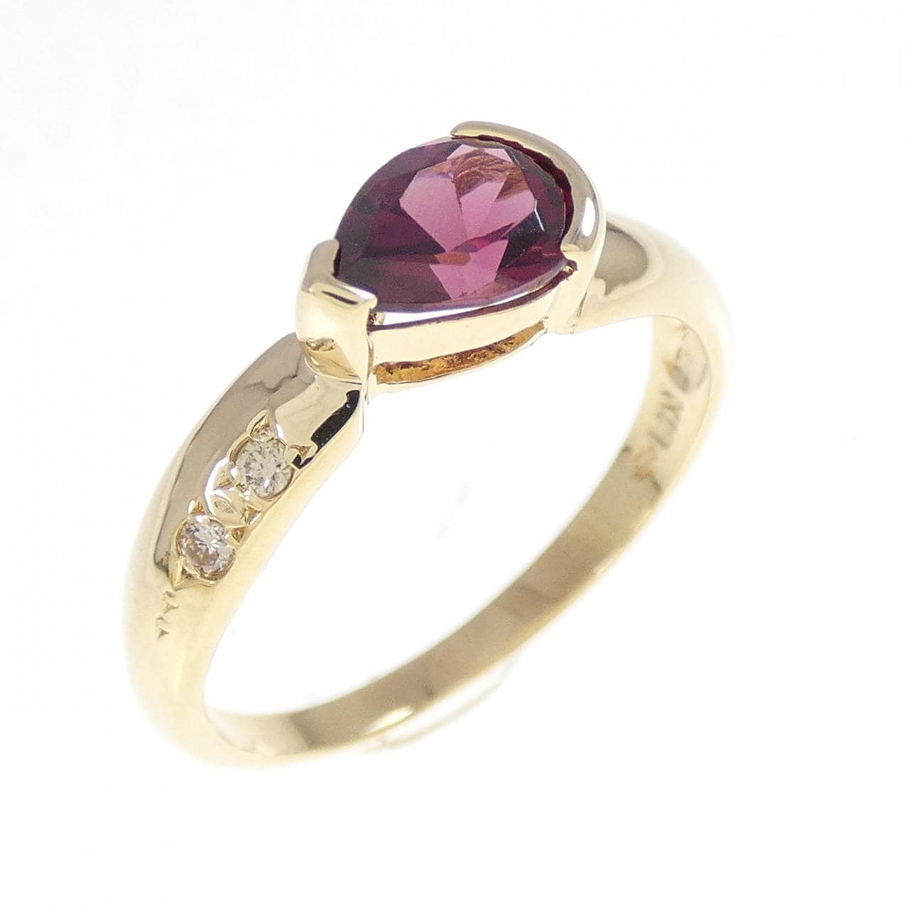 K18YG ガーネット リング