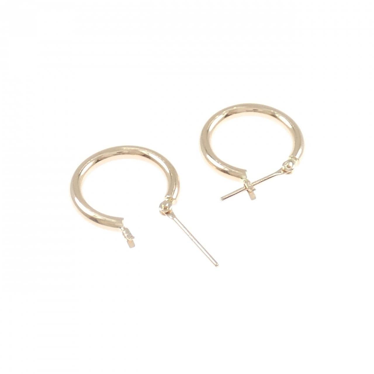 K18PG フープ ピアス