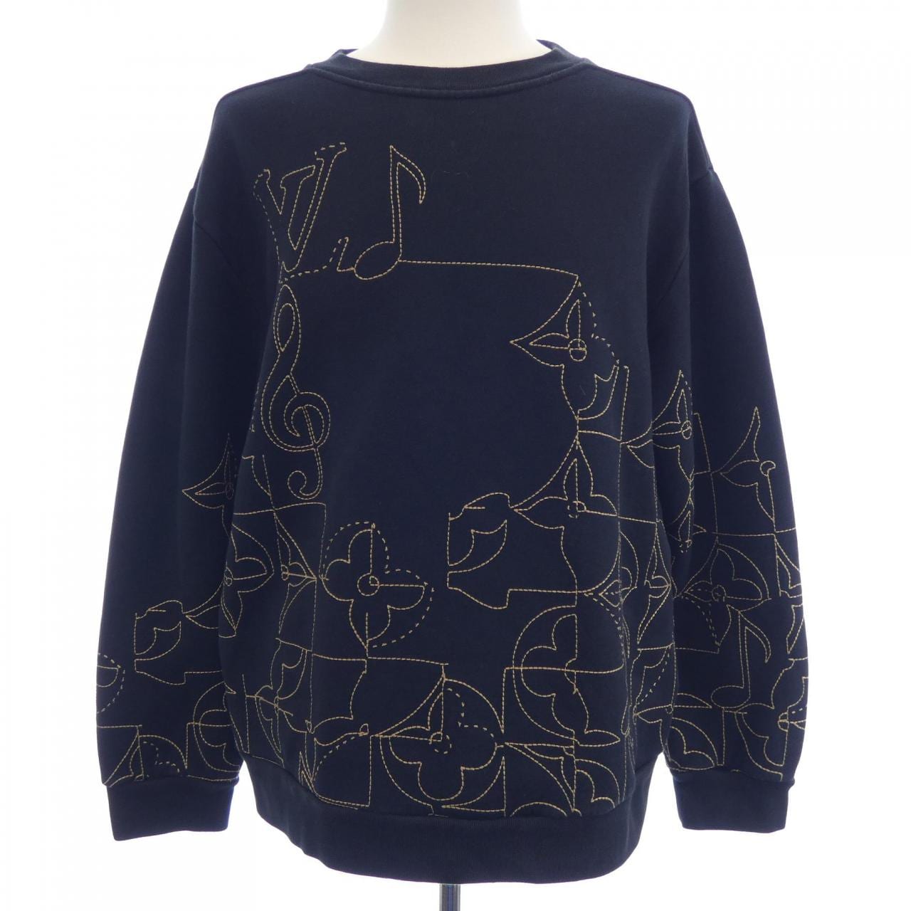 ルイヴィトン LOUIS VUITTON LVミュージックラインエンブロイダード HOY03WIHN スウェット