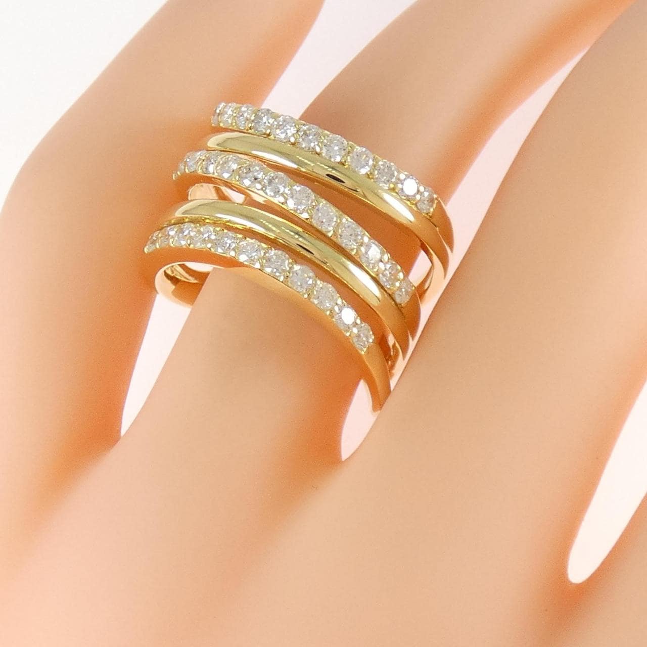 K18YG ダイヤモンド リング 1.00CT